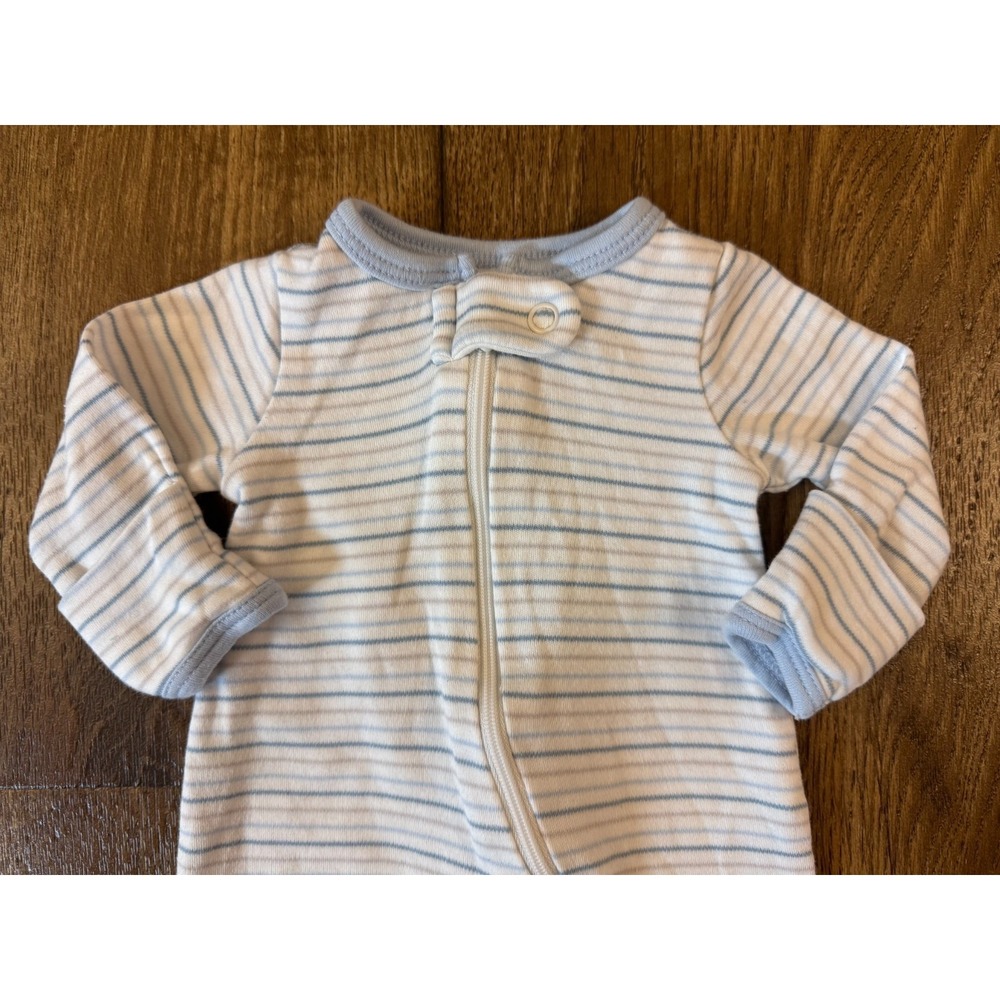 Preemie Baby Boy Sleeper Zipper Outfit Romper Footie Pajamas Clothes Striped